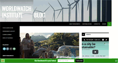 Desktop Screenshot of blogs.worldwatch.org