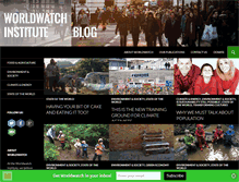 Tablet Screenshot of blogs.worldwatch.org